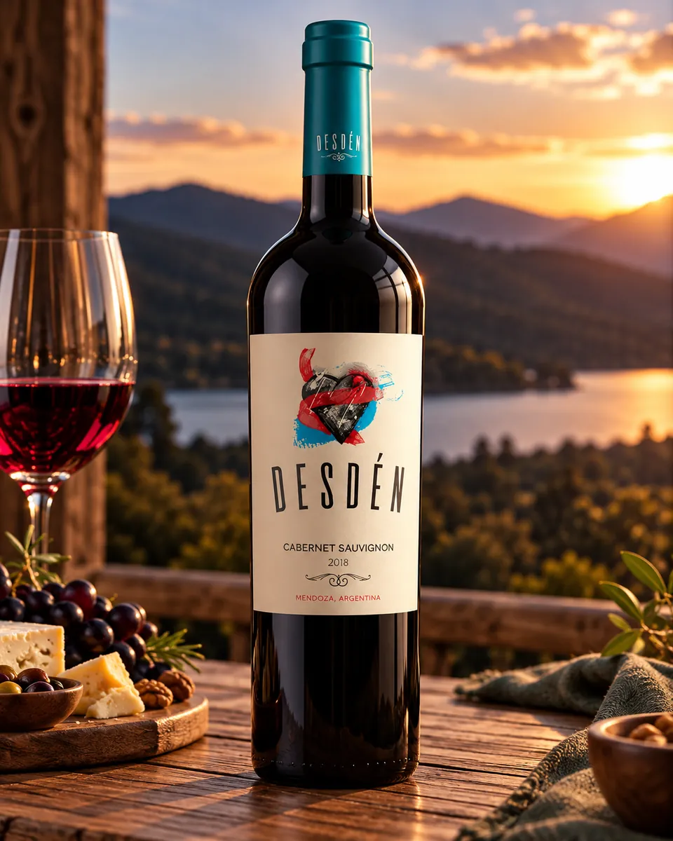 Garrafa do vinho Desdén Cabernet Sauvignon